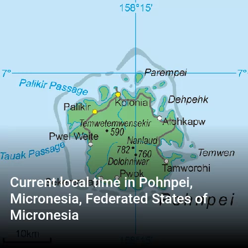 Current local time in Pohnpei, Micronesia, Federated States of Micronesia
