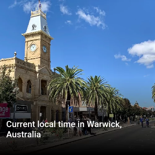 Current local time in Warwick, Australia