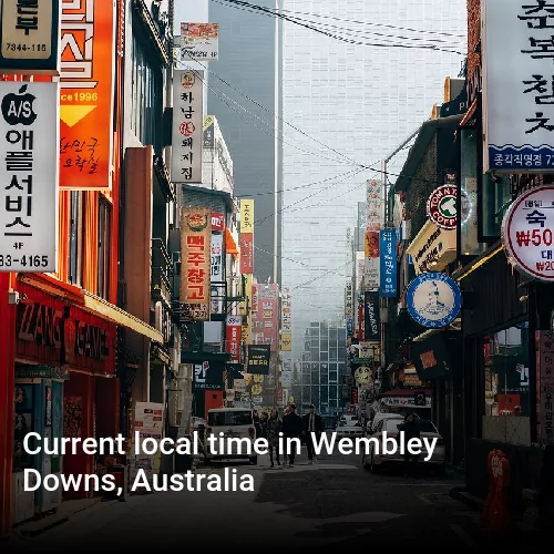 Current local time in Wembley Downs, Australia