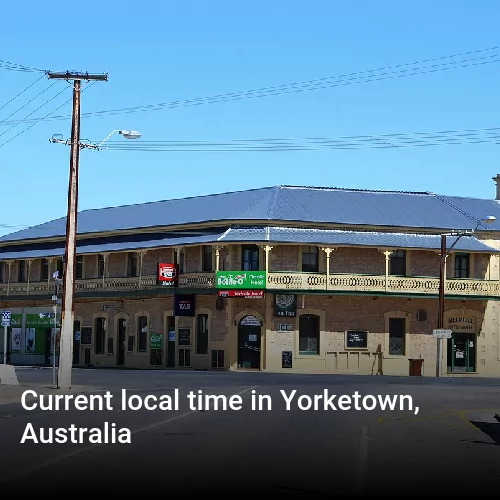 Current local time in Yorketown, Australia