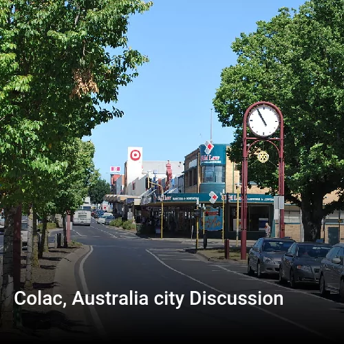 Colac, Australia city Discussion