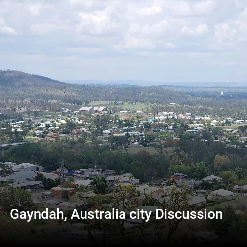 Gayndah, Australia city Discussion