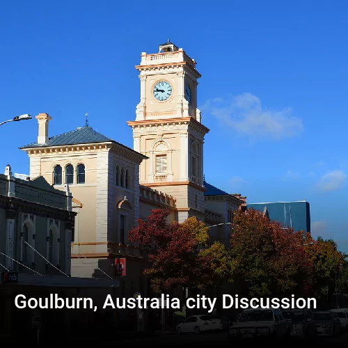 Goulburn, Australia city Discussion