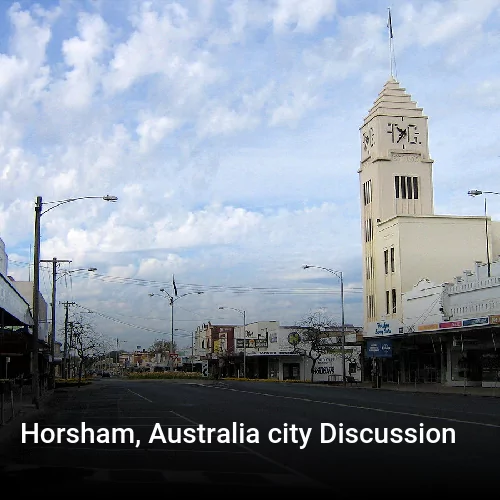 Horsham, Australia city Discussion