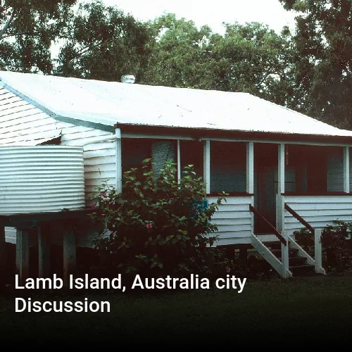 Lamb Island, Australia city Discussion