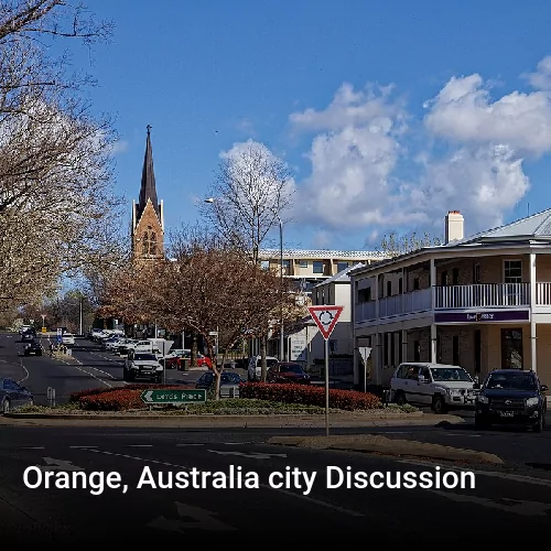 Orange, Australia city Discussion