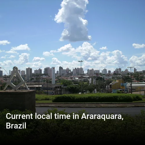 Current local time in Araraquara, Brazil