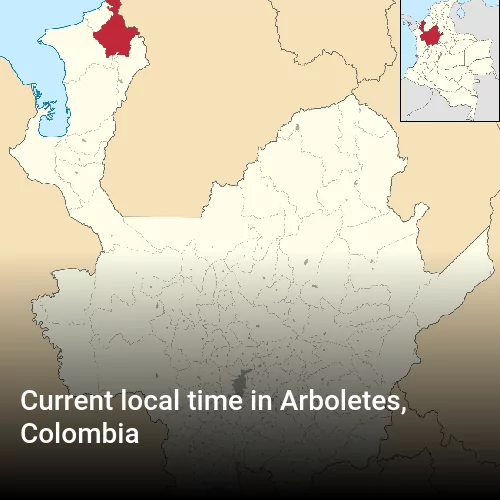 Current local time in Arboletes, Colombia