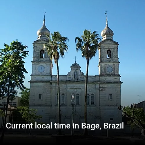 Current local time in Bage, Brazil