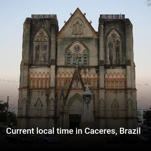 Current local time in Caceres, Brazil