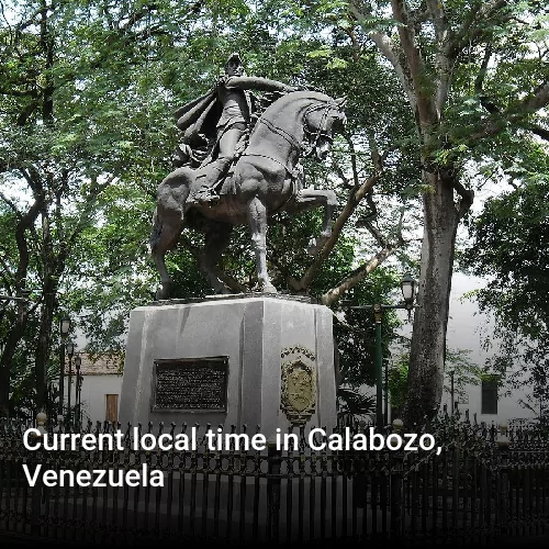 Current local time in Calabozo, Venezuela