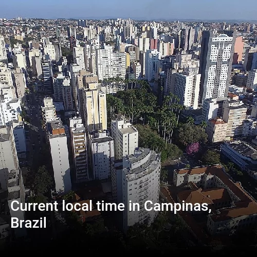 Current local time in Campinas, Brazil
