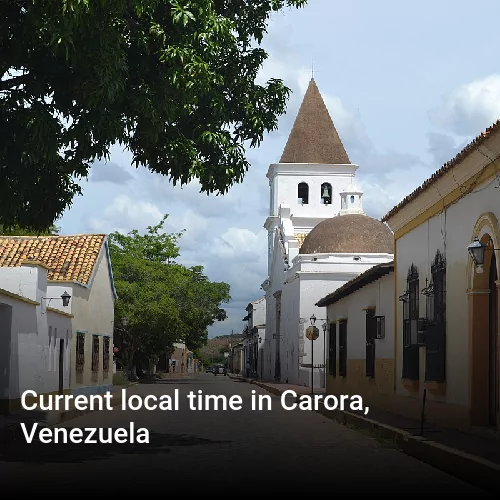 Current local time in Carora, Venezuela