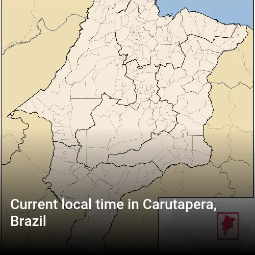 Current local time in Carutapera, Brazil