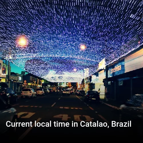 Current local time in Catalao, Brazil