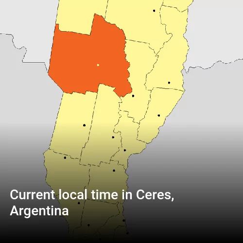Current local time in Ceres, Argentina
