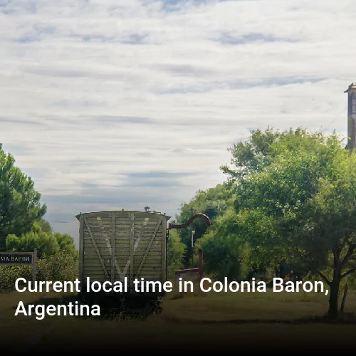 Current local time in Colonia Baron, Argentina