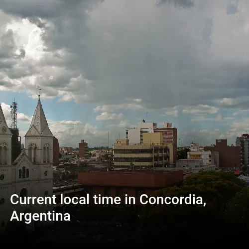 Current local time in Concordia, Argentina