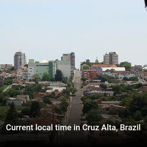 Current local time in Cruz Alta, Brazil
