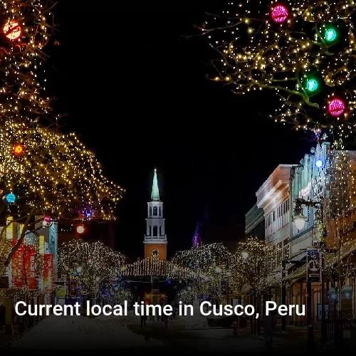 Current local time in Cusco, Peru