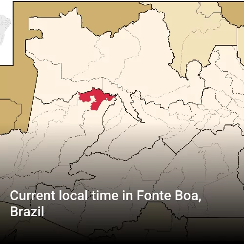 Current local time in Fonte Boa, Brazil