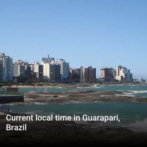 Current local time in Guarapari, Brazil
