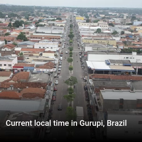 Current local time in Gurupi, Brazil