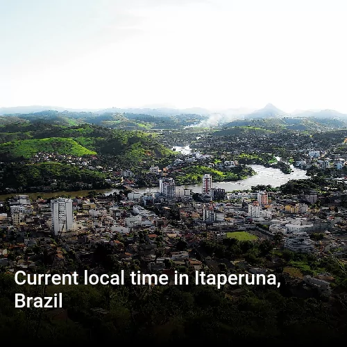 Current local time in Itaperuna, Brazil