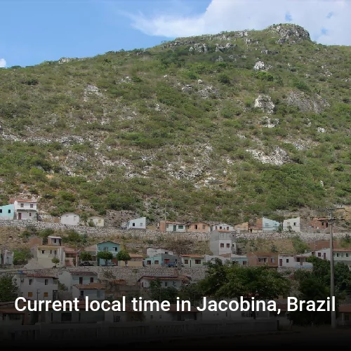 Current local time in Jacobina, Brazil