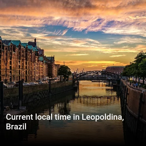 Current local time in Leopoldina, Brazil