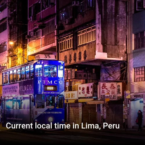 Current local time in Lima, Peru
