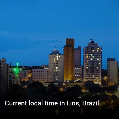 Current local time in Lins, Brazil