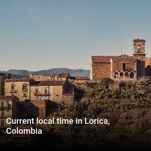 Current local time in Lorica, Colombia