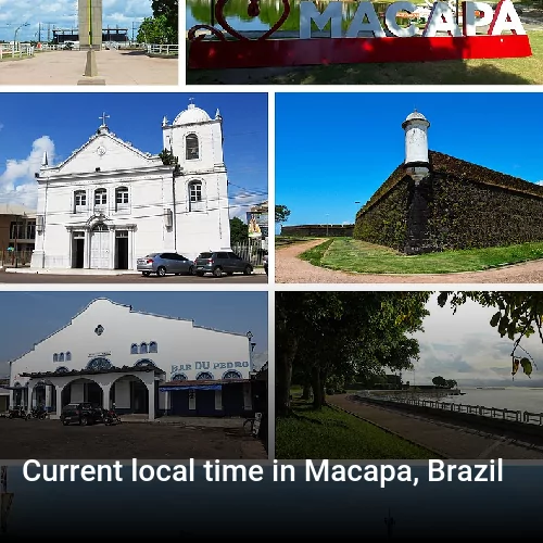 Current local time in Macapa, Brazil