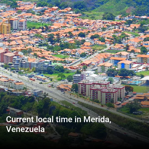 Current local time in Merida, Venezuela