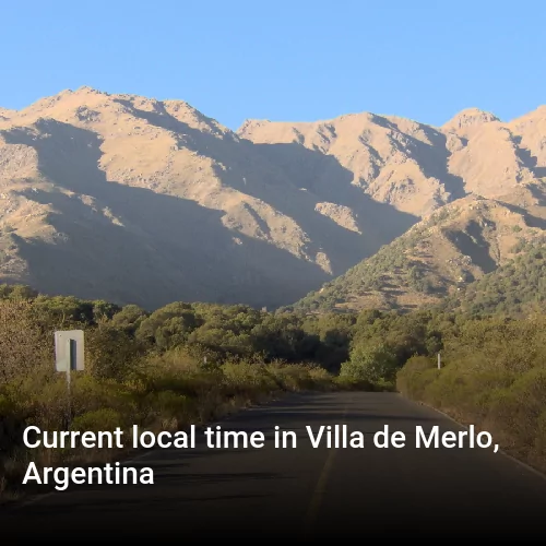 Current local time in Villa de Merlo, Argentina