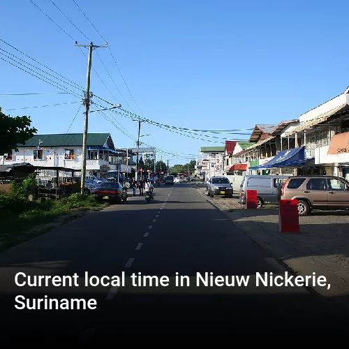 Current local time in Nieuw Nickerie, Suriname