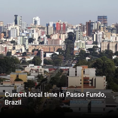Current local time in Passo Fundo, Brazil