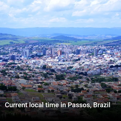Current local time in Passos, Brazil