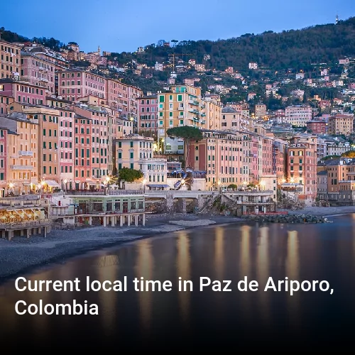 Current local time in Paz de Ariporo, Colombia