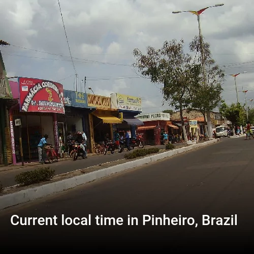Current local time in Pinheiro, Brazil