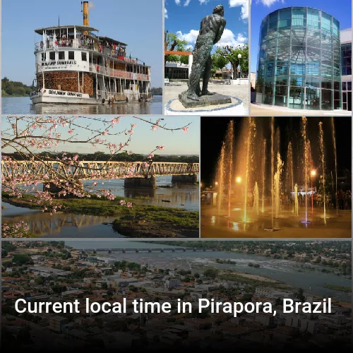 Current local time in Pirapora, Brazil