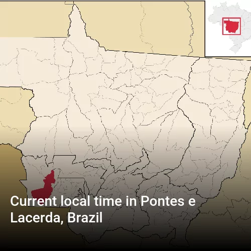 Current local time in Pontes e Lacerda, Brazil