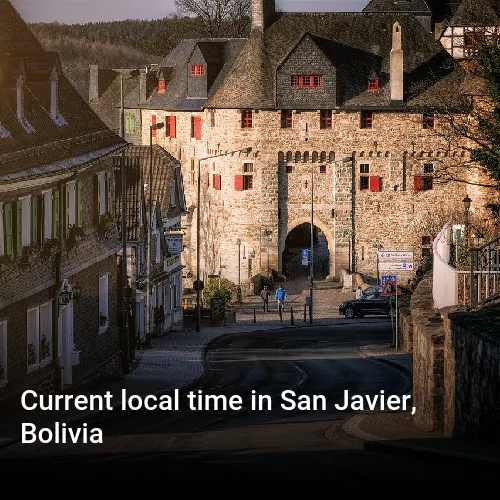 Current local time in San Javier, Bolivia