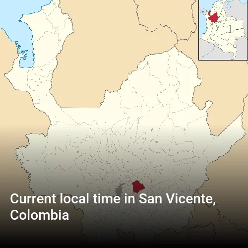 Current local time in San Vicente, Colombia