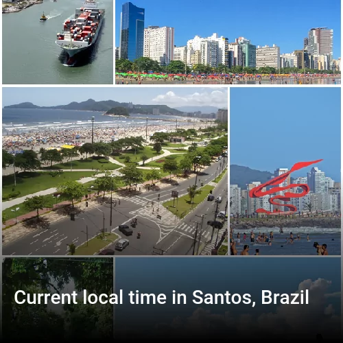 Current local time in Santos, Brazil