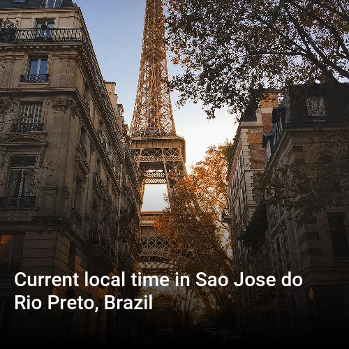 Current local time in Sao Jose do Rio Preto, Brazil