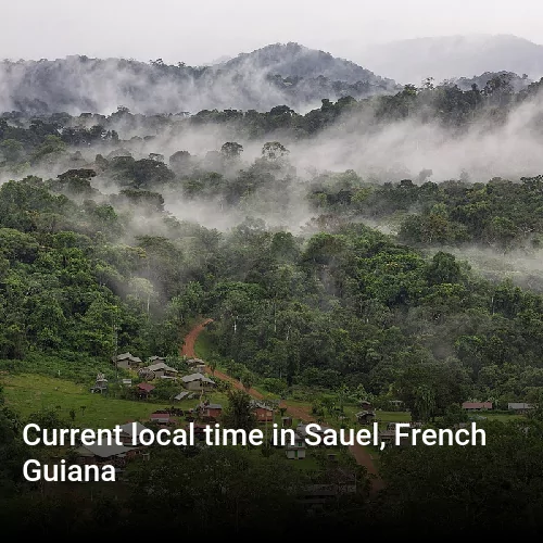 Current local time in Sauel, French Guiana