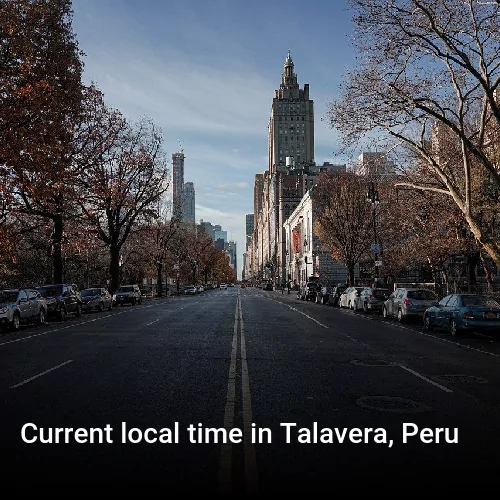 Current local time in Talavera, Peru