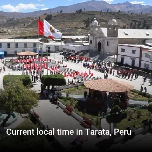 Current local time in Tarata, Peru